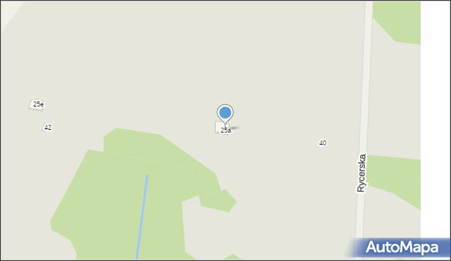 Nowe Miasto, Rycerska, 25a, mapa Nowe Miasto