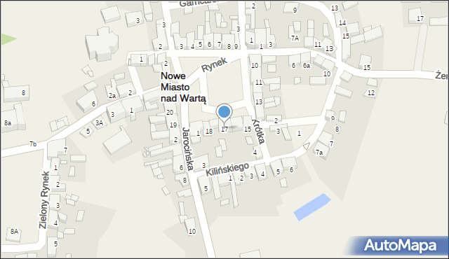 Nowe Miasto nad Wartą, Rynek, 17, mapa Nowe Miasto nad Wartą