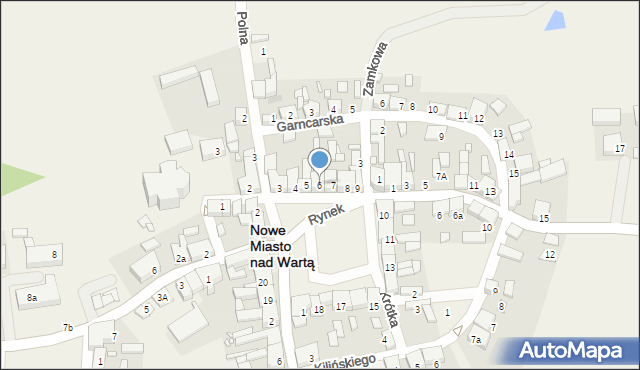 Nowe Miasto nad Wartą, Rynek, 6, mapa Nowe Miasto nad Wartą