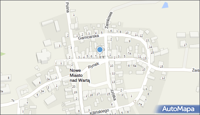 Nowe Miasto nad Wartą, Rynek, 8, mapa Nowe Miasto nad Wartą