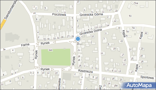 Nowy Korczyn, Rynek, 24, mapa Nowy Korczyn