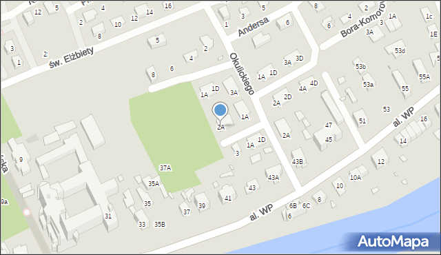 Nysa, Rydza-Śmigłego Edwarda, marsz., 2A, mapa Nysy