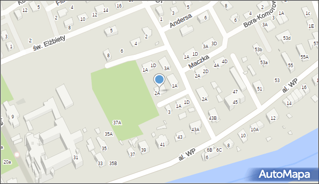 Nysa, Rydza-Śmigłego Edwarda, marsz., 2B, mapa Nysy