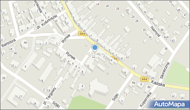 Odolanów, Rynek, 13, mapa Odolanów