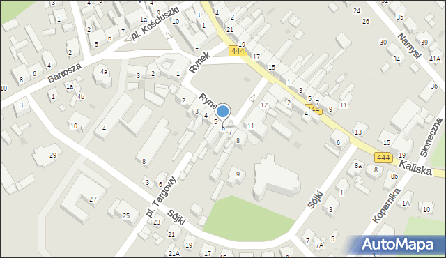 Odolanów, Rynek, 6, mapa Odolanów