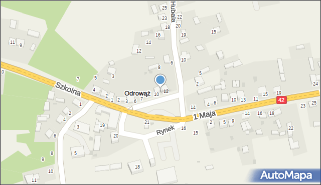 Odrowąż, Rynek, 11, mapa Odrowąż