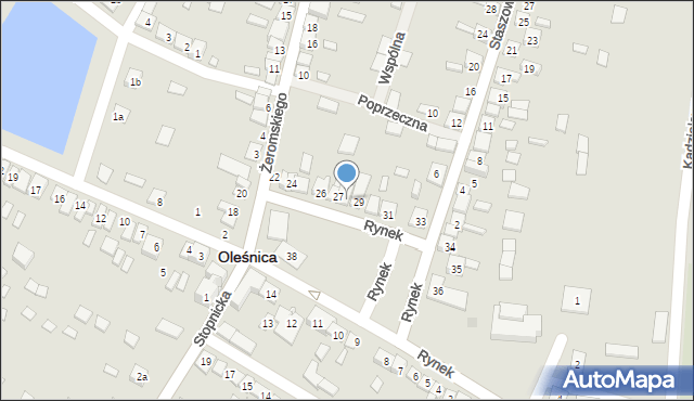 Oleśnica, Rynek, 28, mapa Oleśnica