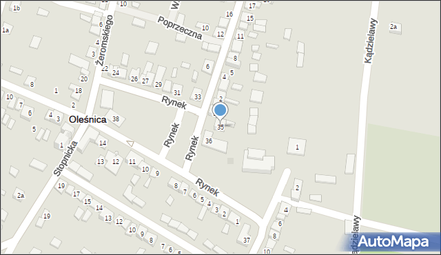 Oleśnica, Rynek, 35, mapa Oleśnica