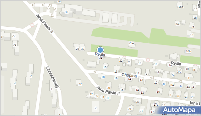 Olkusz, Rydla Lucjana, 24, mapa Olkusz