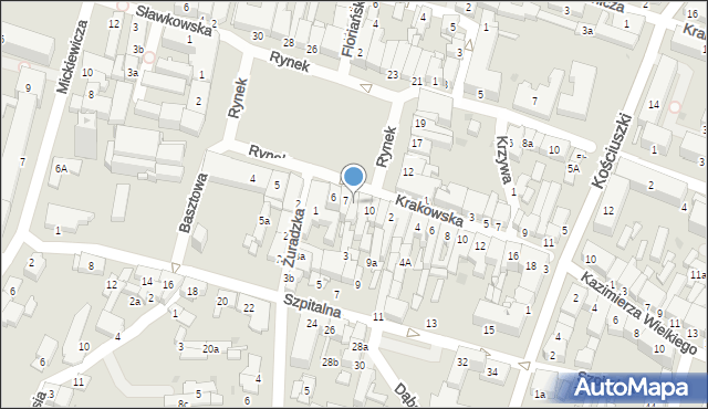 Olkusz, Rynek, 8, mapa Olkusz