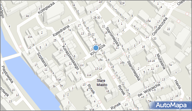 Opole, Rynek, 15c, mapa Opola