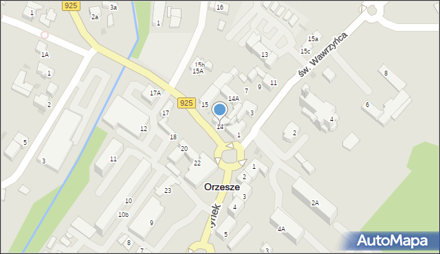 Orzesze, Rynek, 14, mapa Orzesze