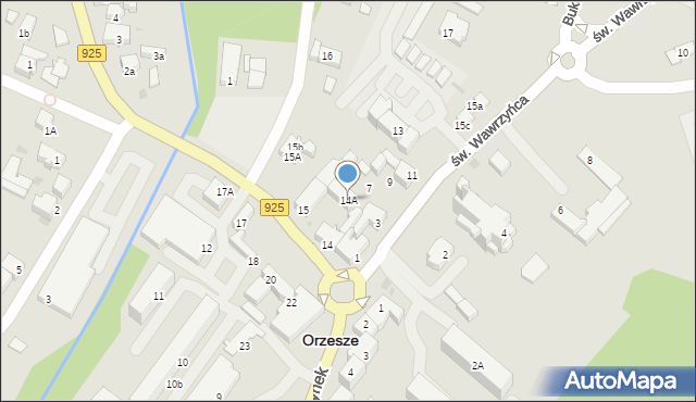 Orzesze, Rynek, 14A, mapa Orzesze