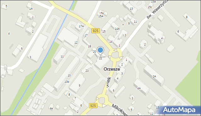 Orzesze, Rynek, 22, mapa Orzesze