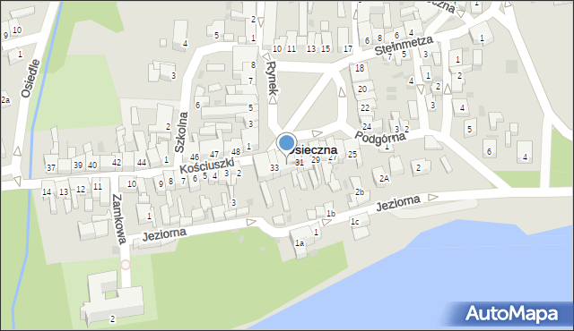 Osieczna, Rynek, 32, mapa Osieczna