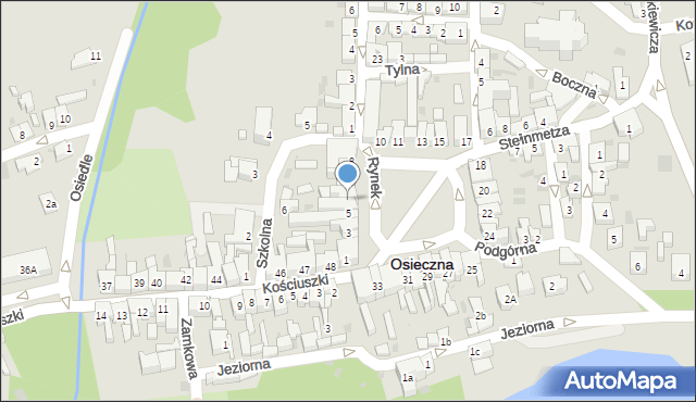 Osieczna, Rynek, 6, mapa Osieczna