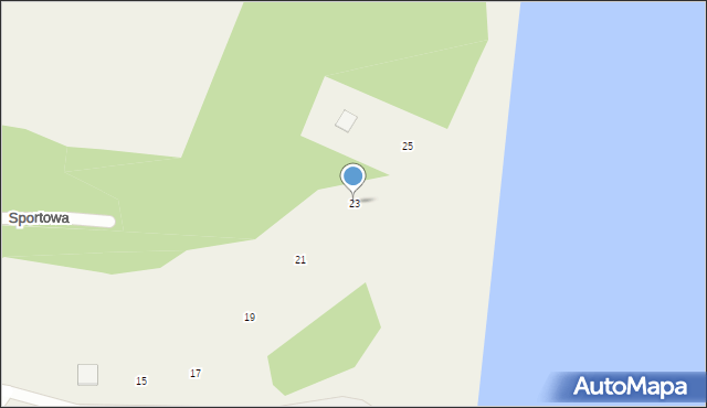 Osłonino, Rybacka, 23, mapa Osłonino