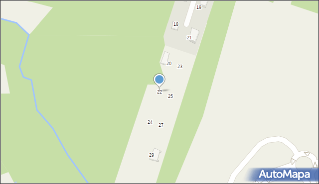 Osowiec, Rybna, 22, mapa Osowiec