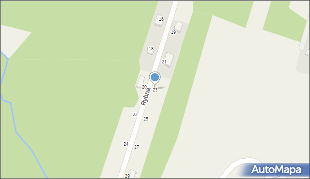 Osowiec, Rybna, 23, mapa Osowiec