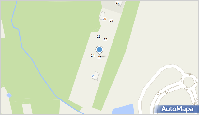 Osowiec, Rybna, 27, mapa Osowiec