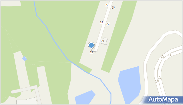 Osowiec, Rybna, 28, mapa Osowiec