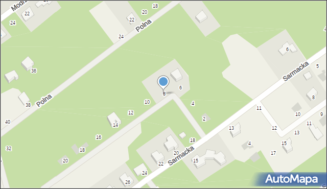 Osowiec, Rycerska, 8, mapa Osowiec