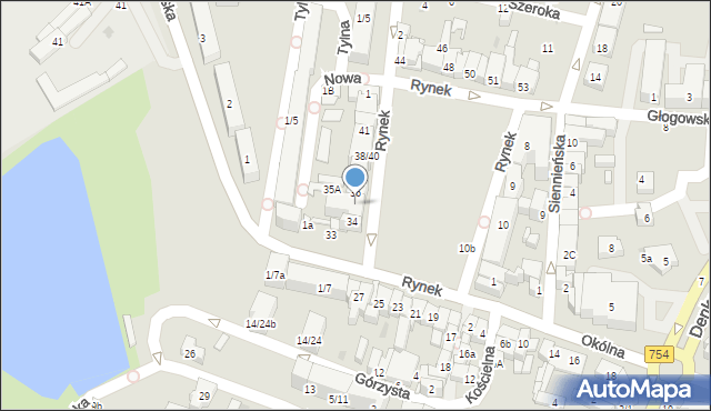 Ostrowiec Świętokrzyski, Rynek, 35, mapa Ostrowiec Świętokrzyski