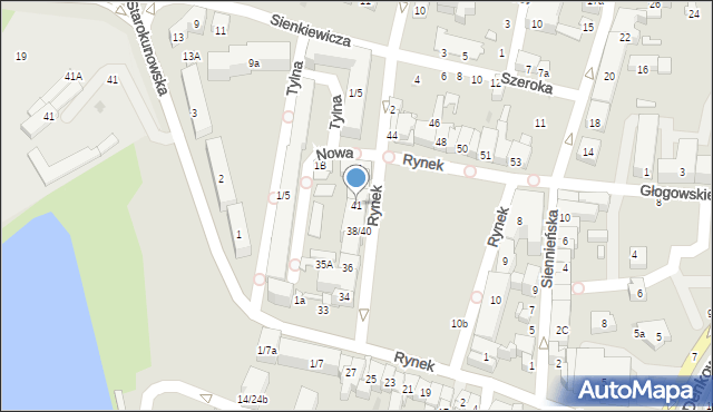 Ostrowiec Świętokrzyski, Rynek, 41, mapa Ostrowiec Świętokrzyski