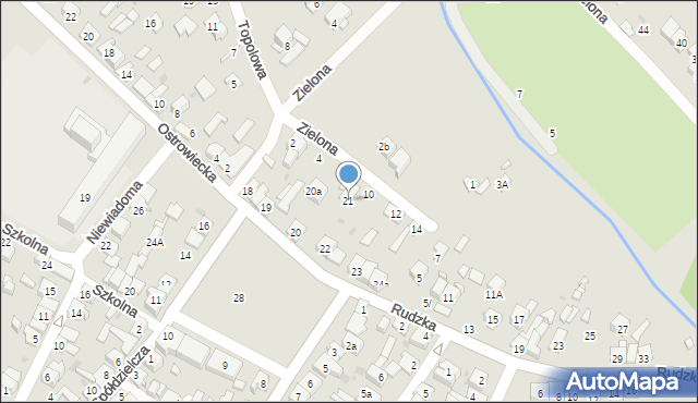 Ostrowiec Świętokrzyski, Rynek Denkowski, 21, mapa Ostrowiec Świętokrzyski