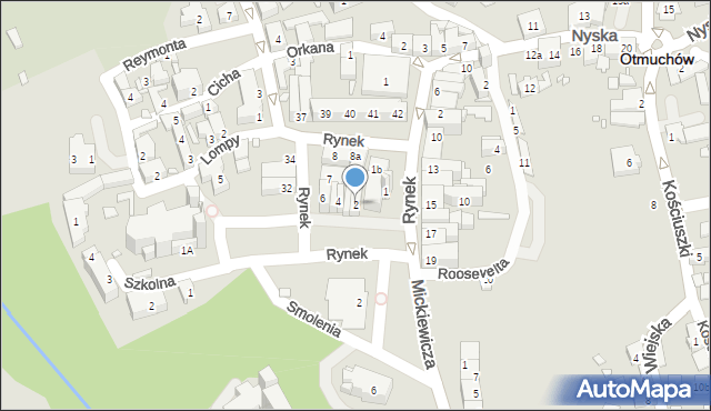 Otmuchów, Rynek, 2, mapa Otmuchów