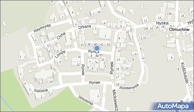 Otmuchów, Rynek, 8a, mapa Otmuchów