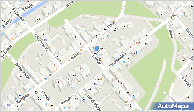 Paczków, Rynek, 34, mapa Paczków