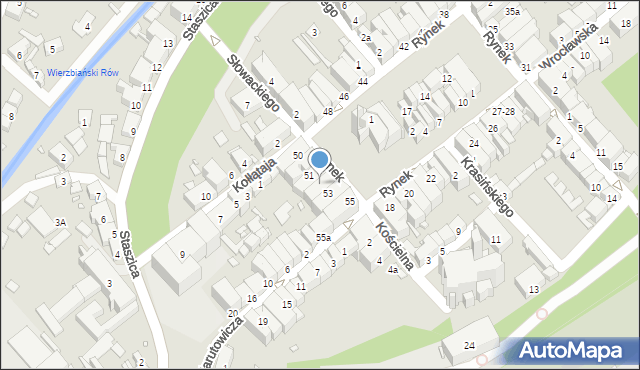 Paczków, Rynek, 52, mapa Paczków