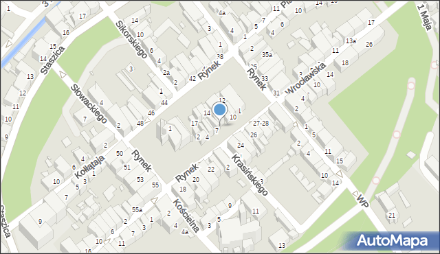 Paczków, Rynek, 8, mapa Paczków