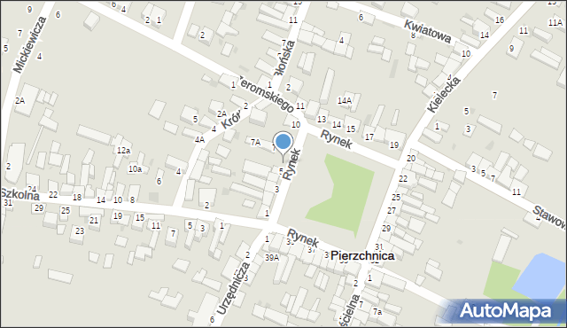 Pierzchnica, Rynek, 6, mapa Pierzchnica