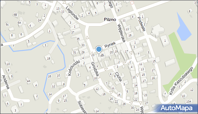 Pilzno, Rynek, 26, mapa Pilzno