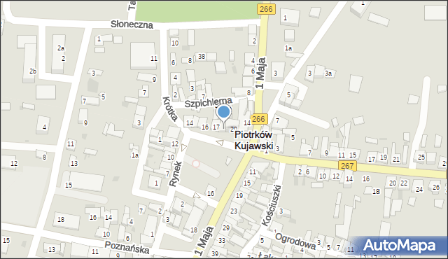 Piotrków Kujawski, Rynek, 18, mapa Piotrków Kujawski