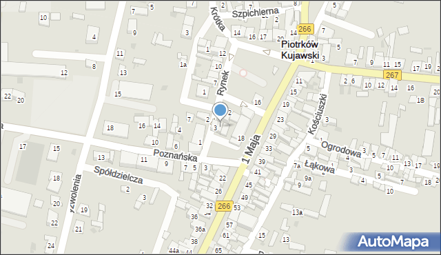 Piotrków Kujawski, Rynek, 5, mapa Piotrków Kujawski