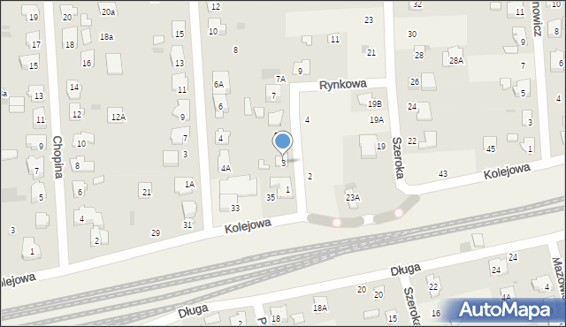 Płochocin, Rynkowa, 3, mapa Płochocin