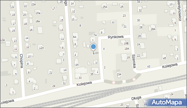 Płochocin, Rynkowa, 5, mapa Płochocin