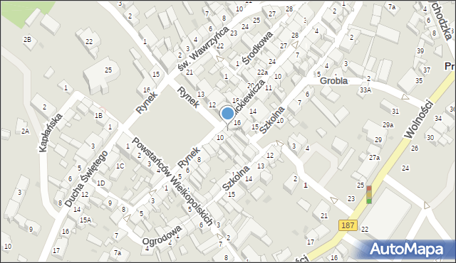 Pniewy, Rynek, 11a, mapa Pniewy