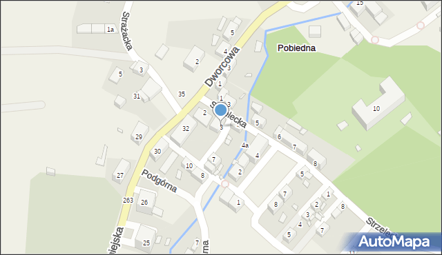 Pobiedna, Rynek, 3, mapa Pobiedna