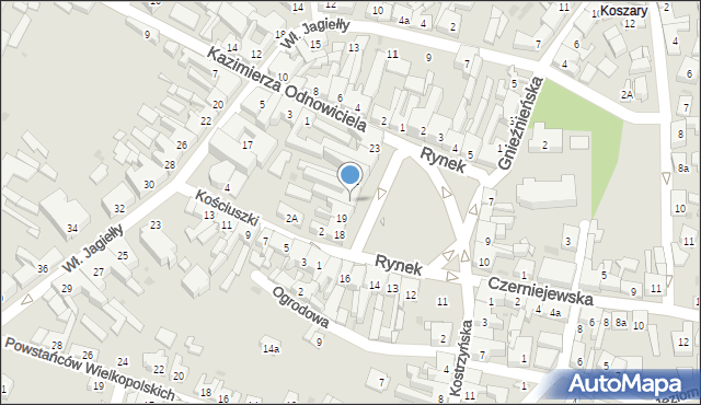 Pobiedziska, Rynek, 20, mapa Pobiedziska