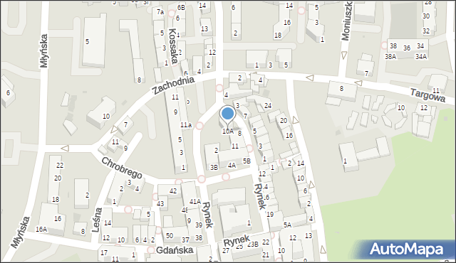 Polkowice, Rynek, 10A, mapa Polkowice