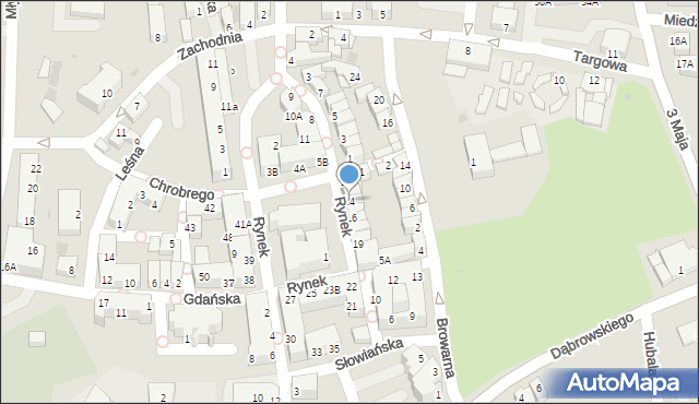 Polkowice, Rynek, 14, mapa Polkowice