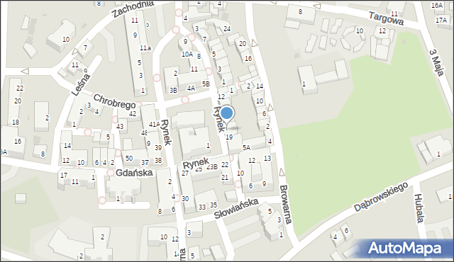 Polkowice, Rynek, 18, mapa Polkowice