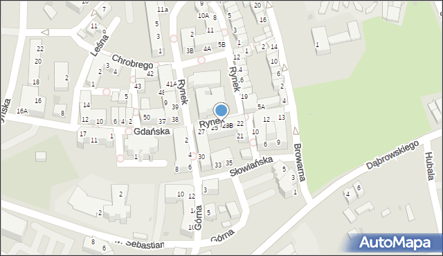 Polkowice, Rynek, 24, mapa Polkowice