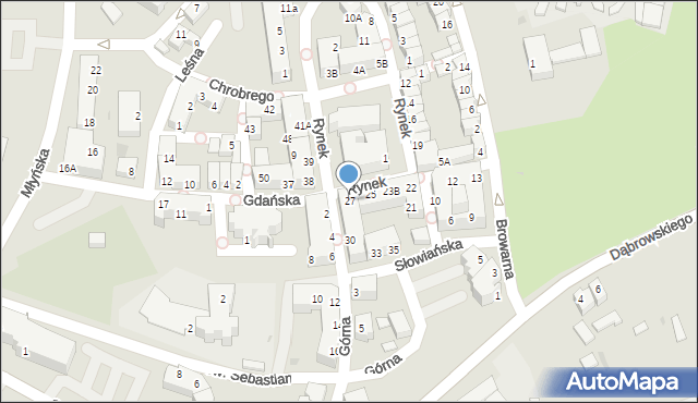 Polkowice, Rynek, 27, mapa Polkowice