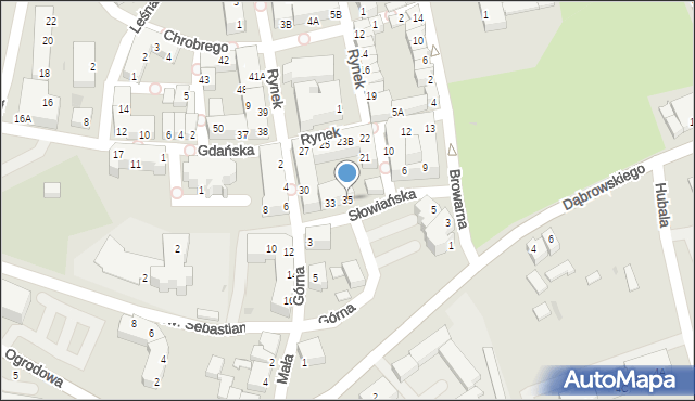 Polkowice, Rynek, 35, mapa Polkowice