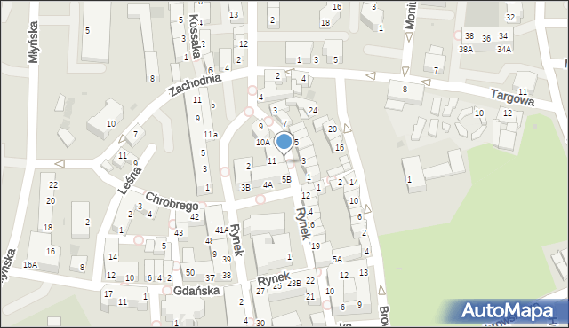 Polkowice, Rynek, 7A, mapa Polkowice